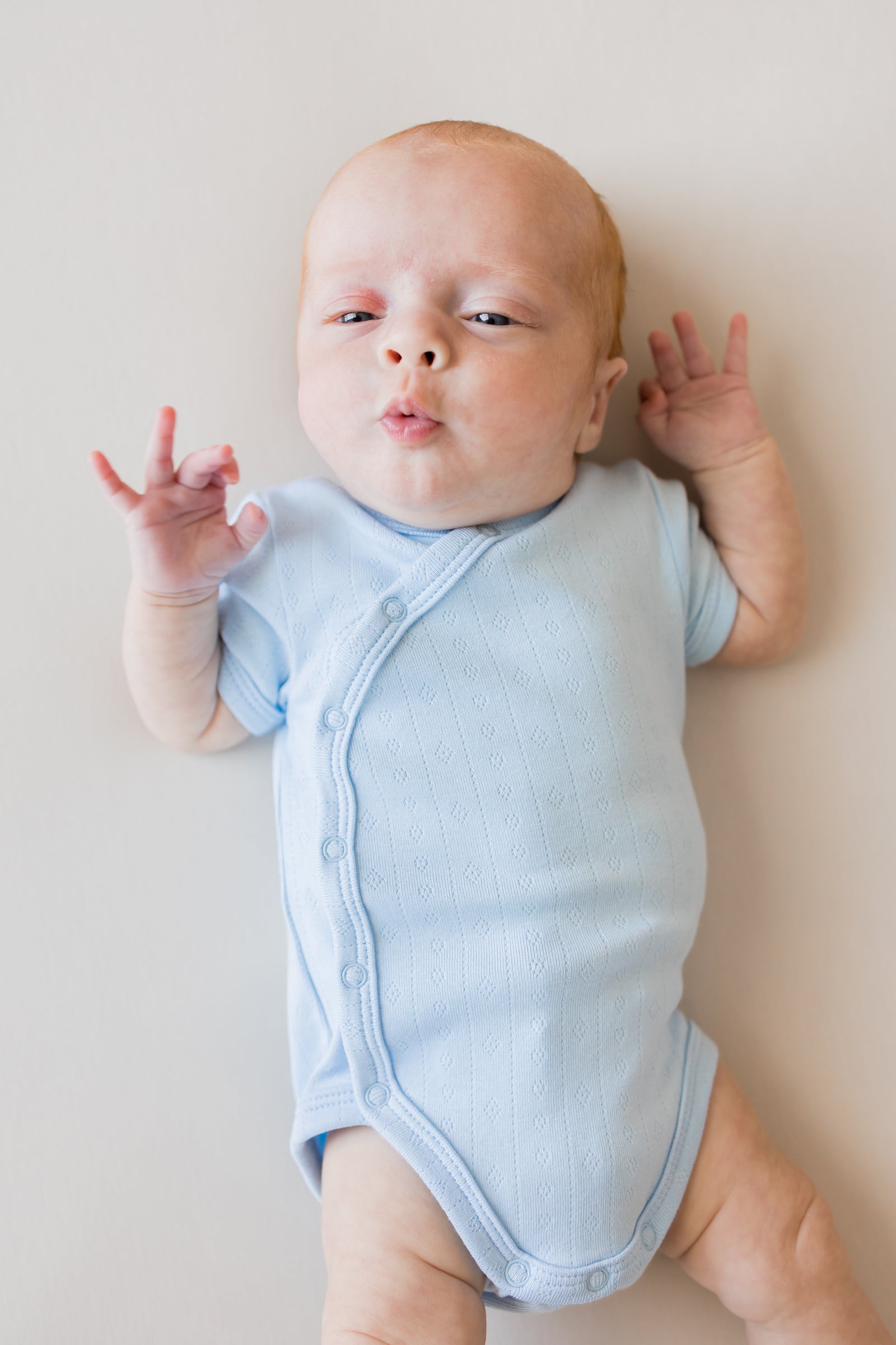 Pointelle Kimono Bodysuit in Breeze - Image 3