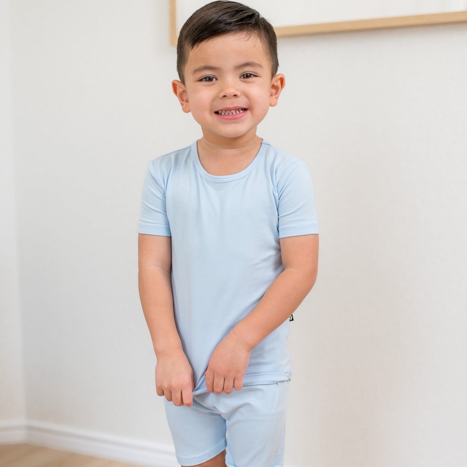 Short Sleeve Pajamas in Breeze - Image 5