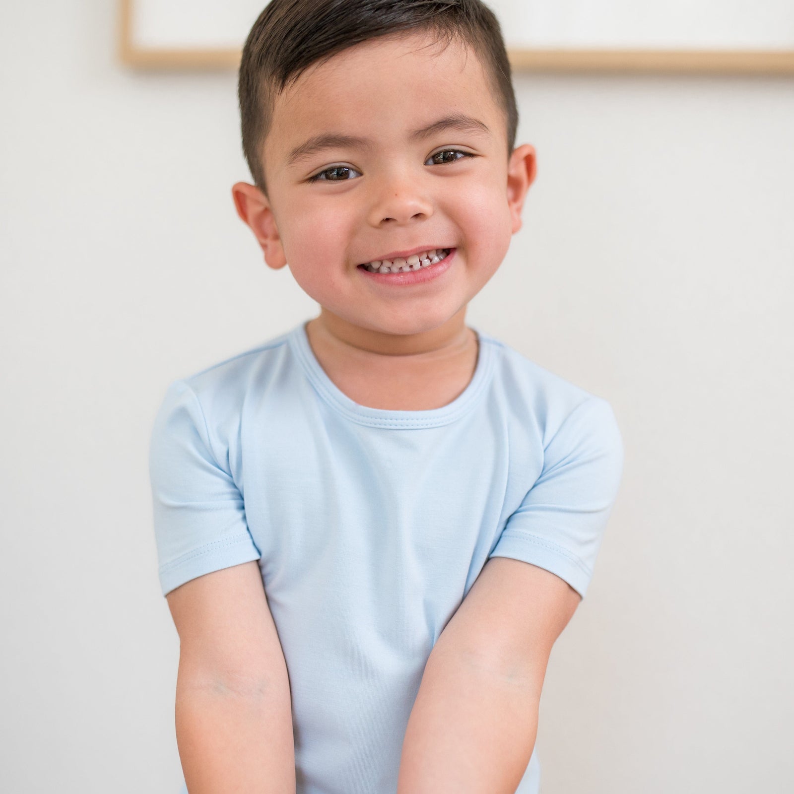Short Sleeve Pajamas in Breeze - Image 4