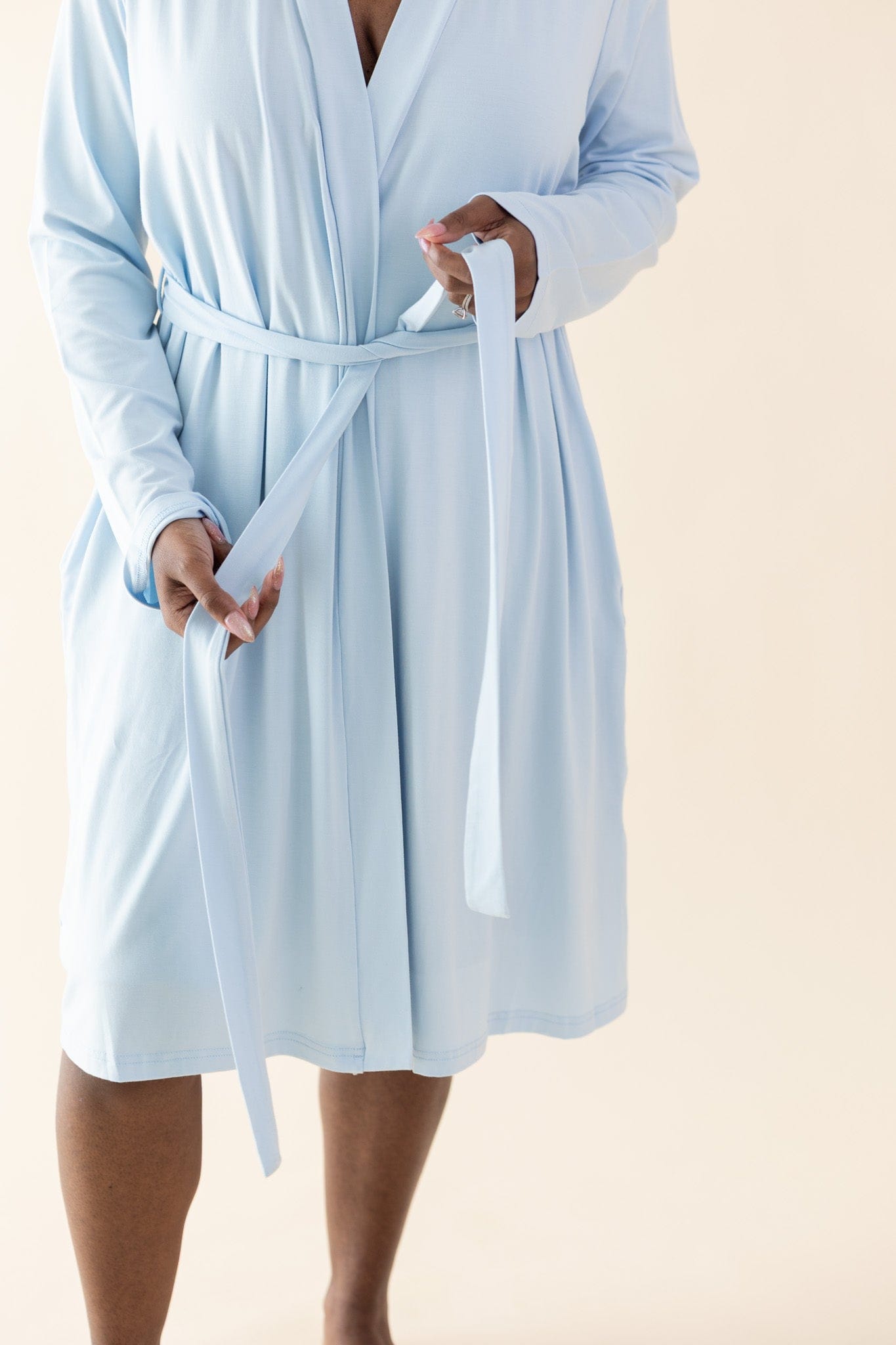 Women's Lounge Robe in Breeze - Image 4