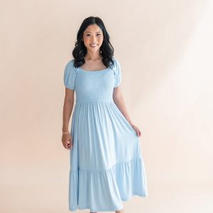 Women’s Smocked Dress in Breeze