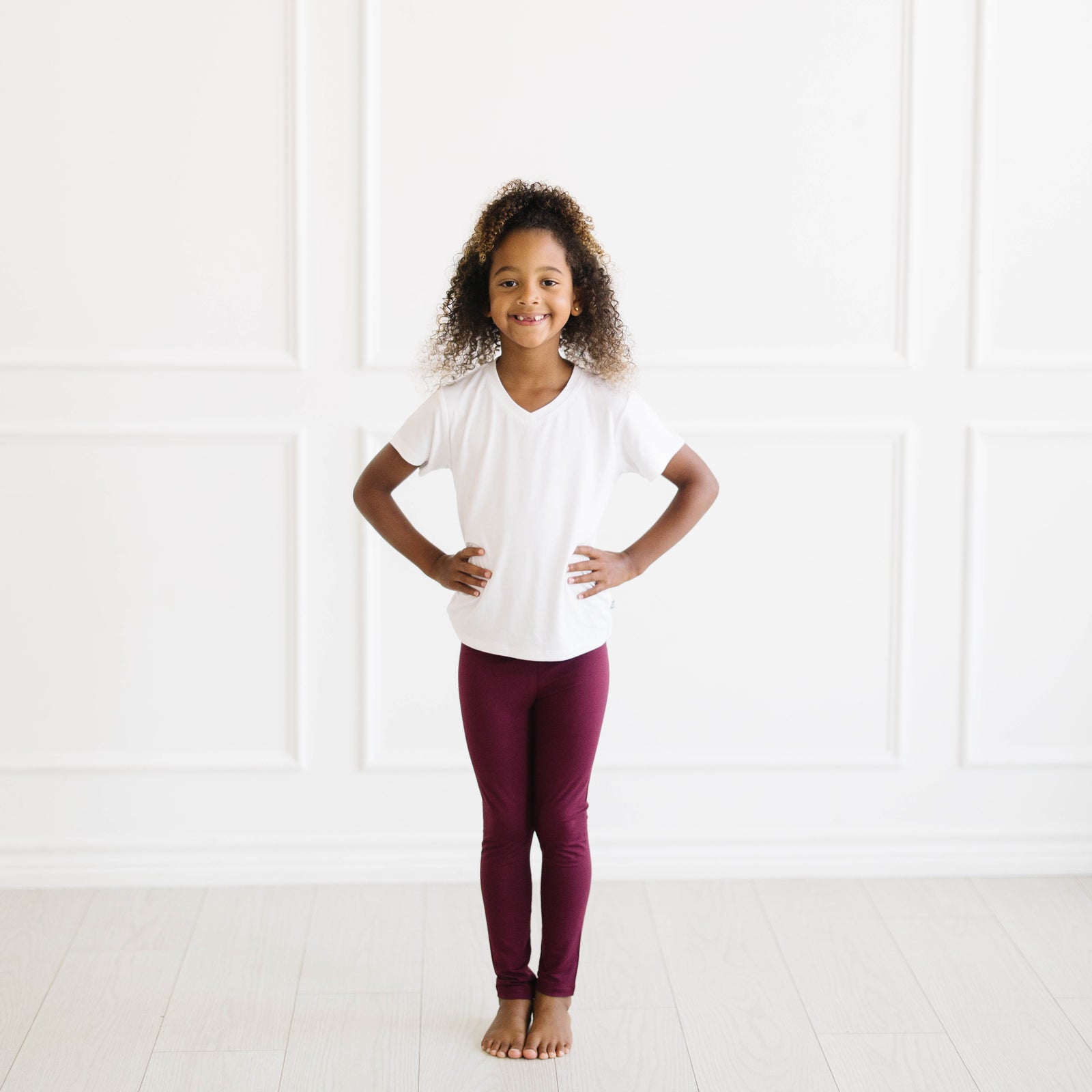 Toddler Leggings in Burgundy