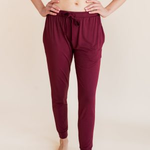 Women's Jogger Pants in Burgundy