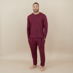 Men's Jogger Set in Burgundy