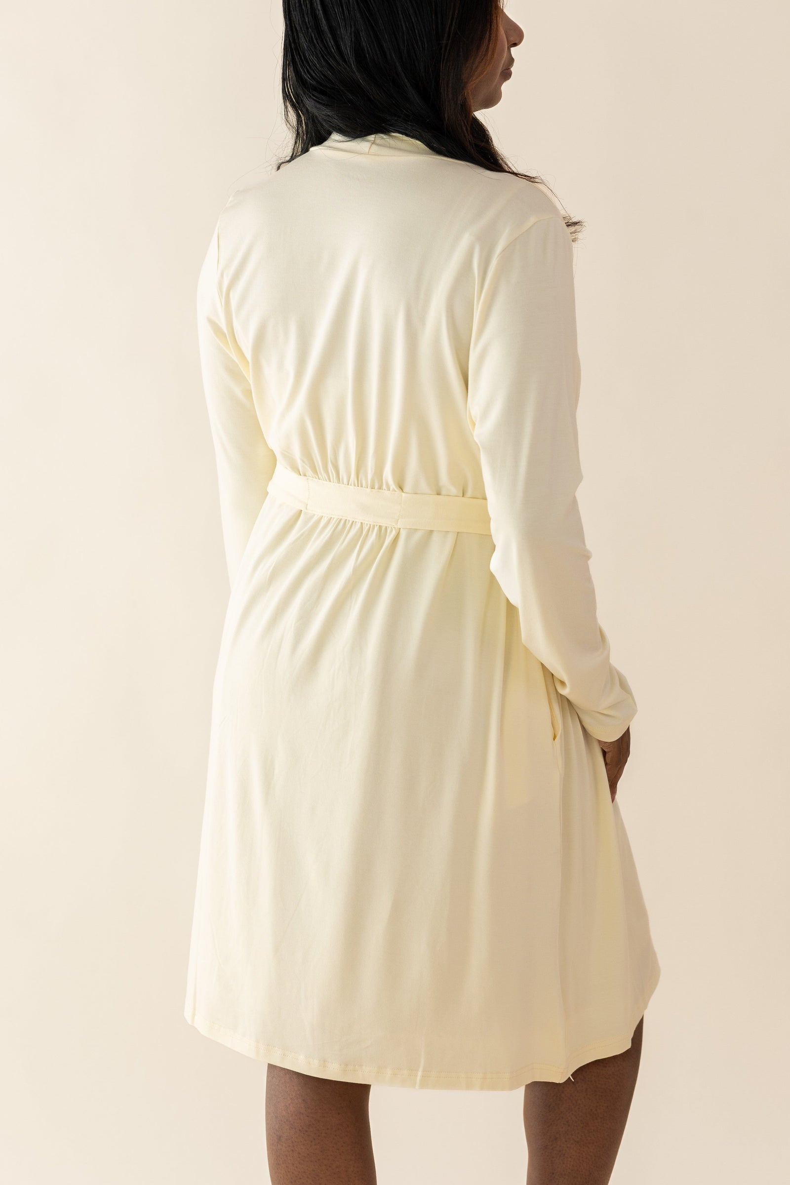 Women's Lounge Robe in Chamomile - Image 4