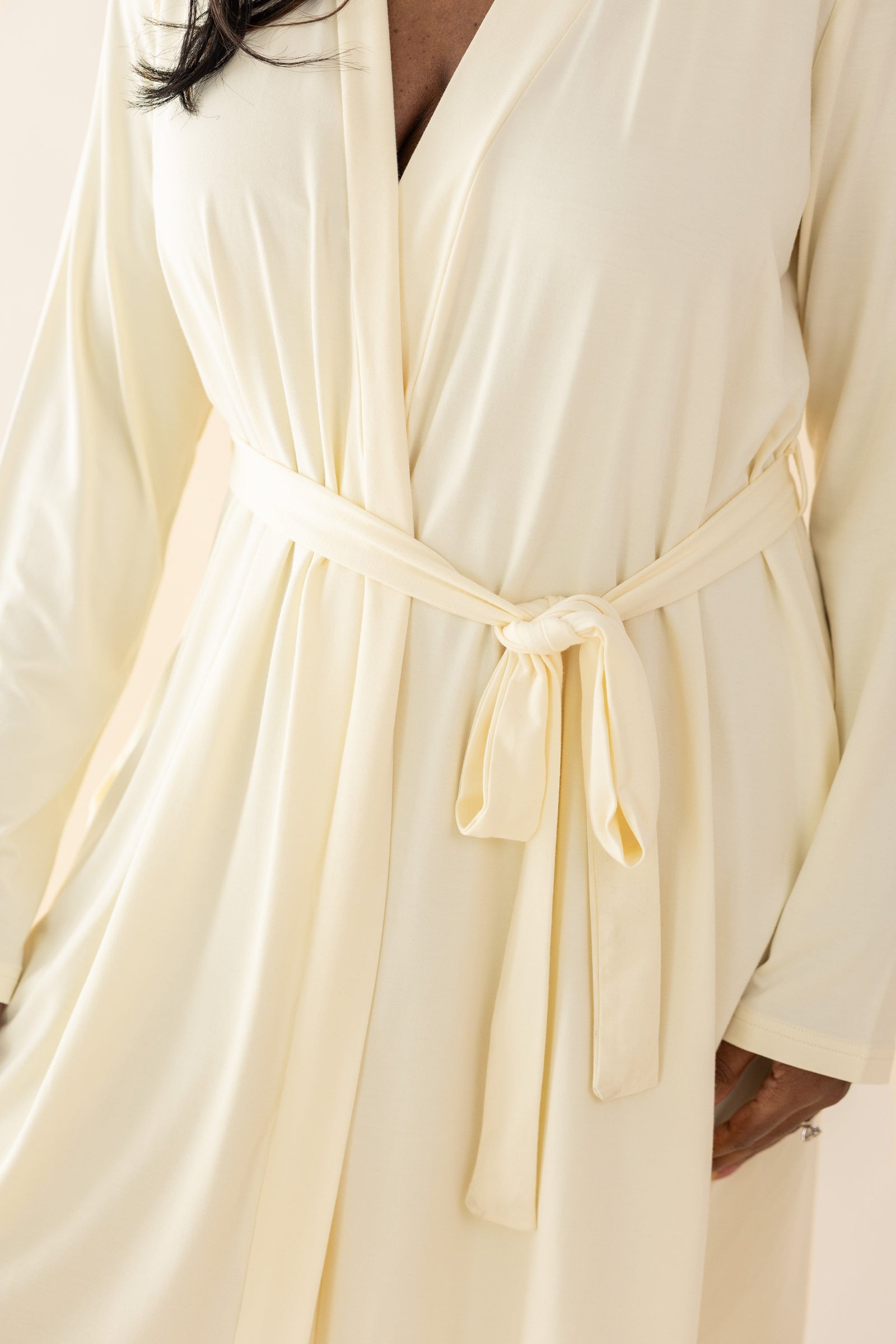 Women's Lounge Robe in Chamomile - Image 3