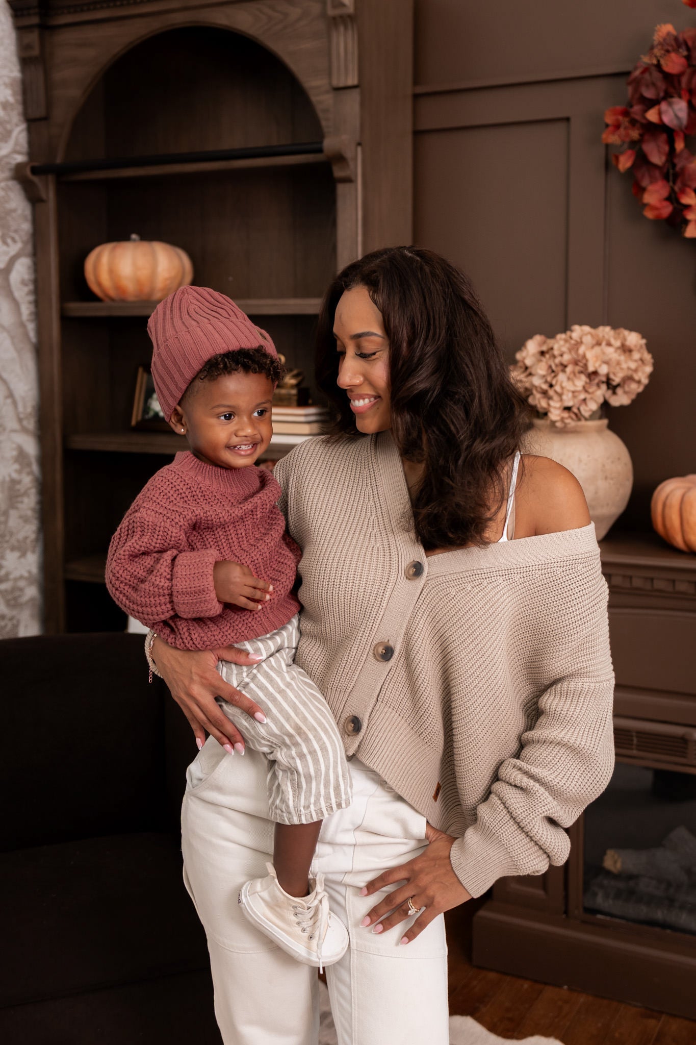 Chunky Knit Sweater in Ember - Image 6