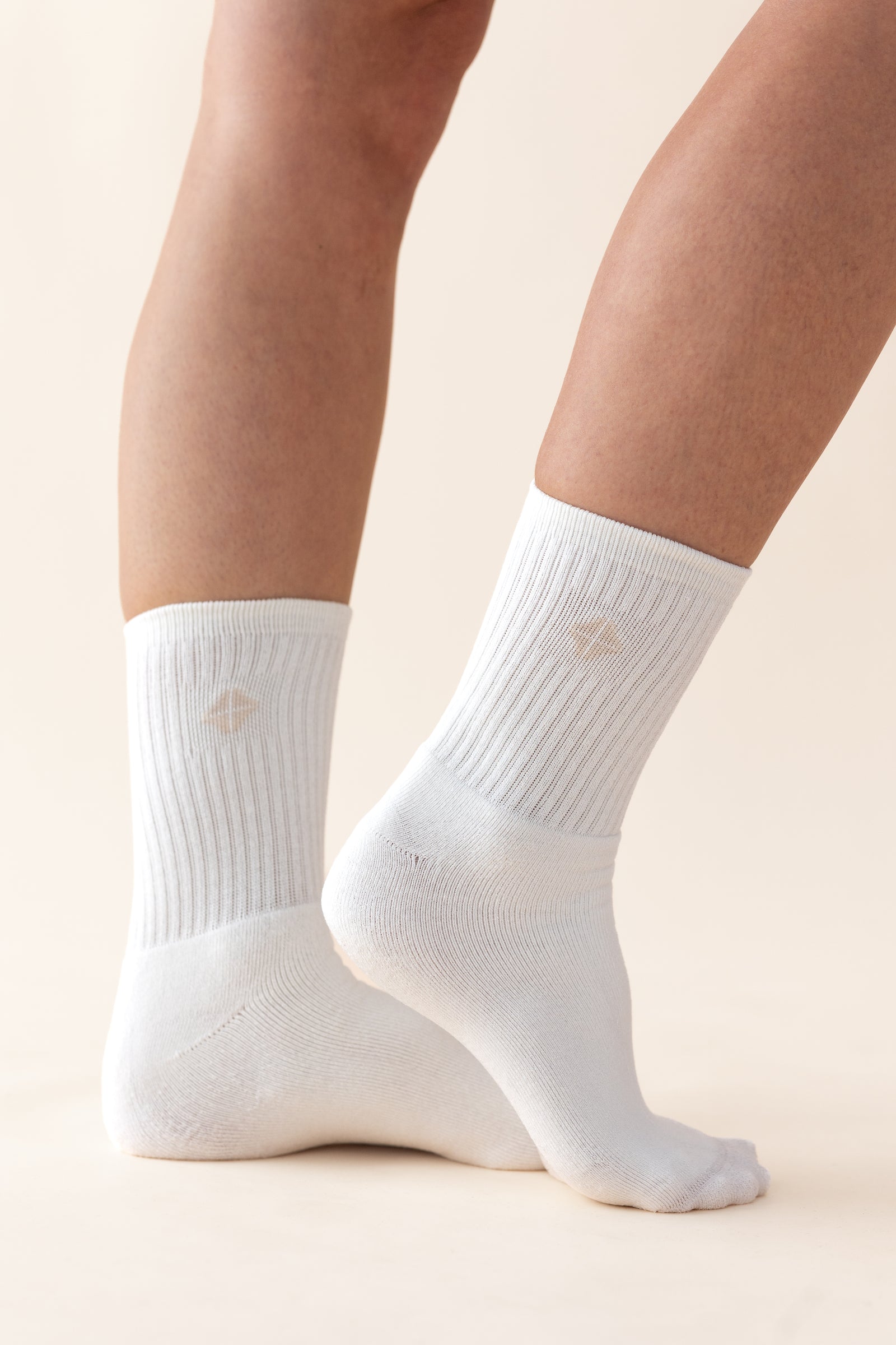 Adult Crew Socks in Cloud - Image 5