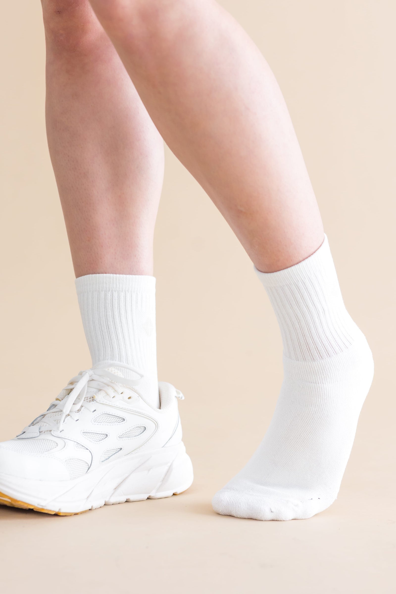 Adult Crew Socks in Cloud - Image 3
