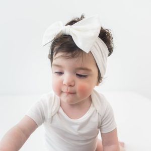 Bow Headband in Cloud