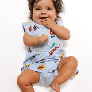 Twirl Bodysuit Dress in Curious George