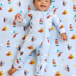 Zippered Romper in Curious George