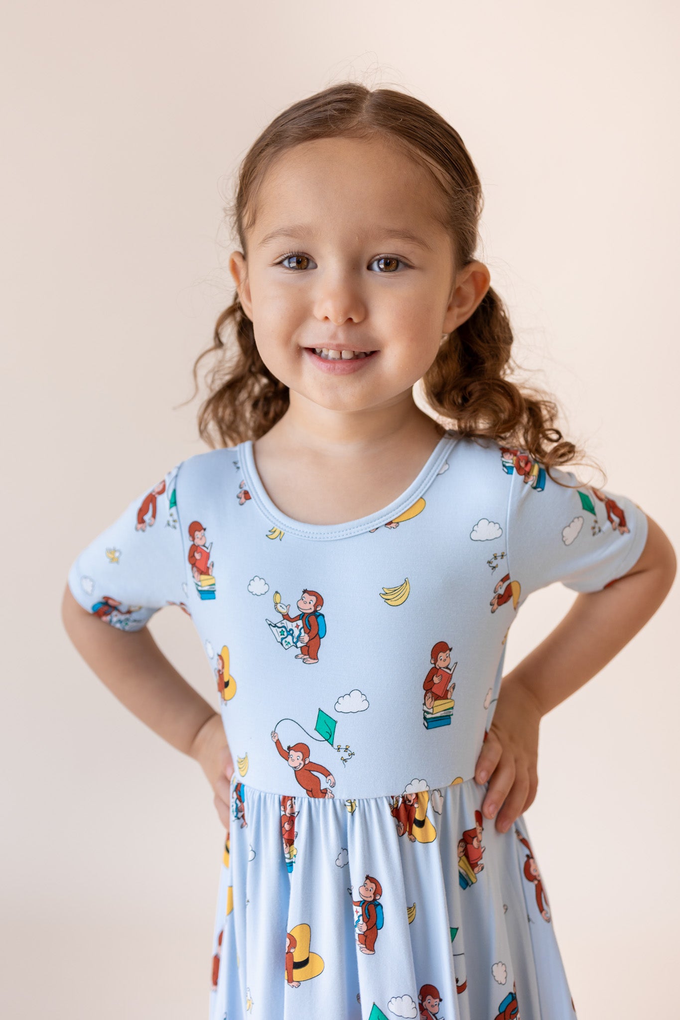 Twirl Dress in Curious George - Image 3