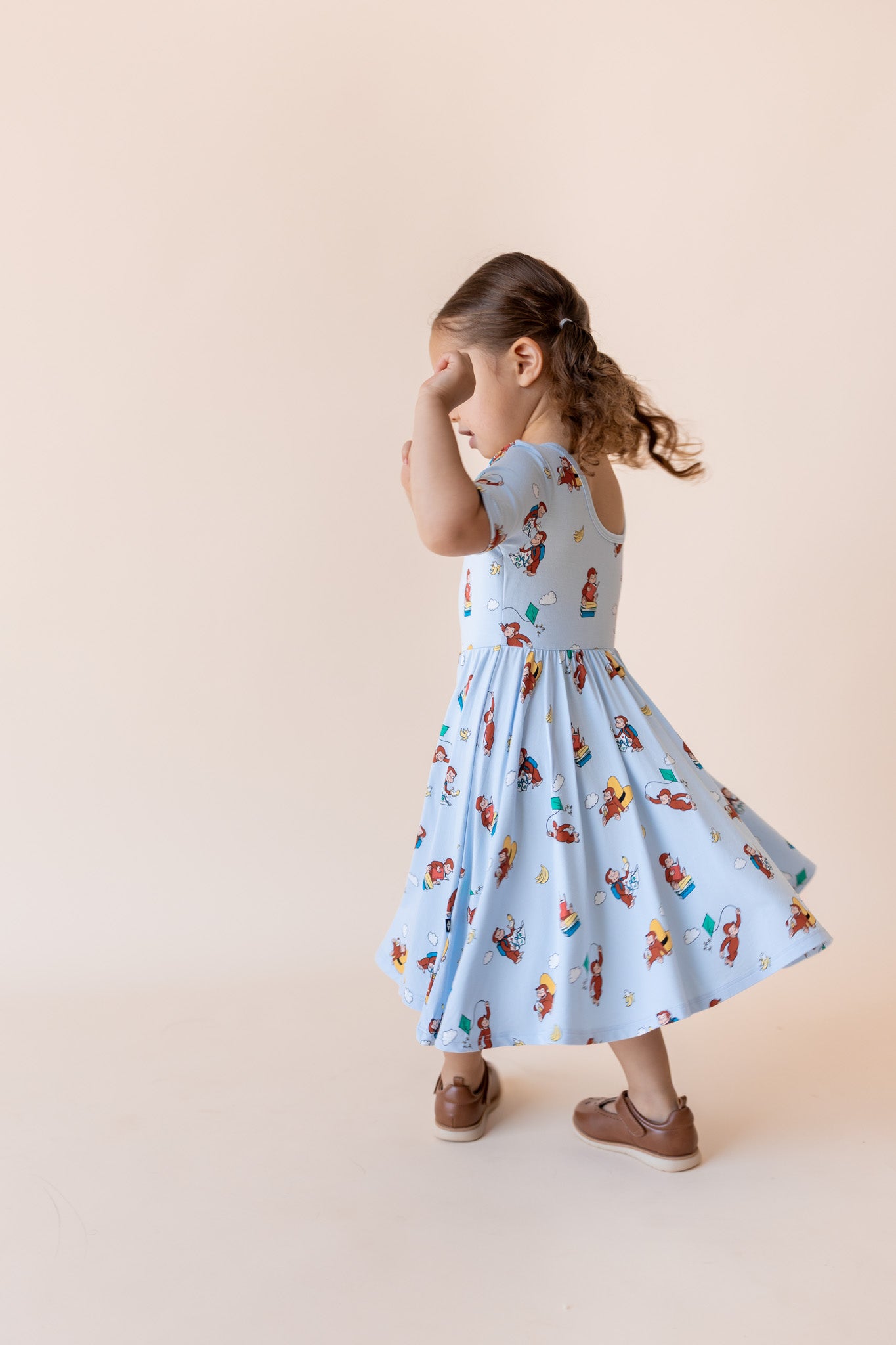 Twirl Dress in Curious George - Image 4