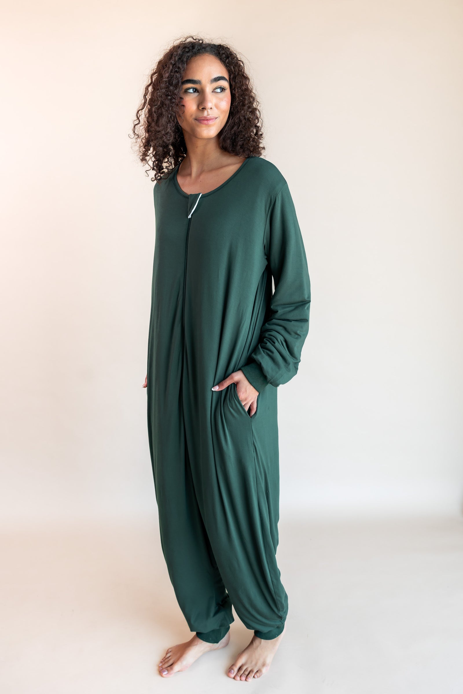 Long Sleeve Adult Sleep Bag Walker in Cypress - Image 2