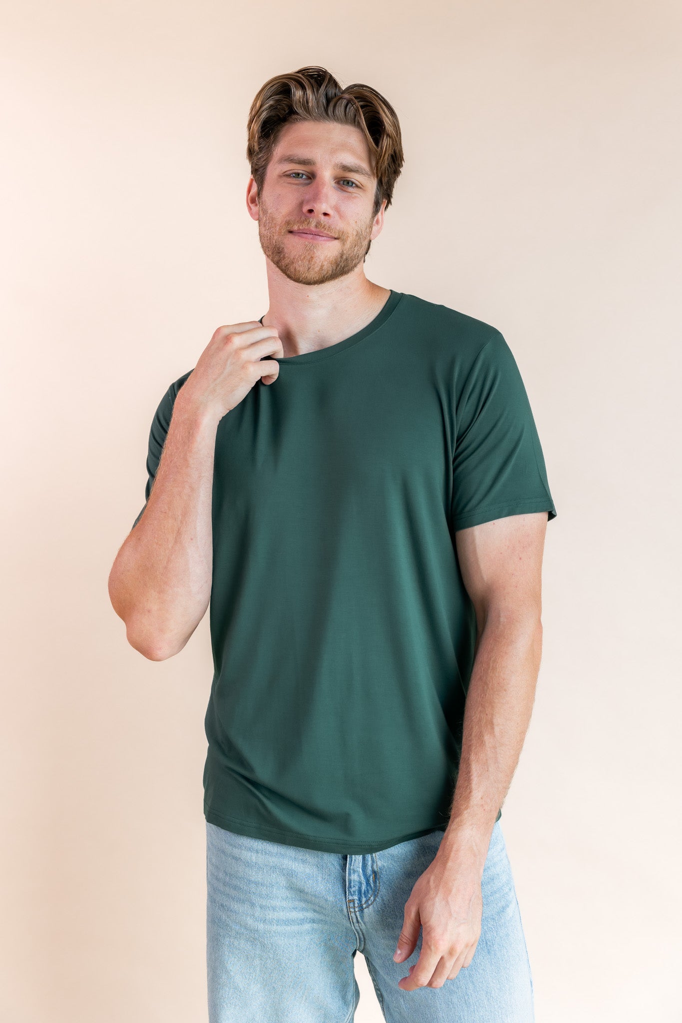 Men's Crew Neck Tee in Cypress - Image 2