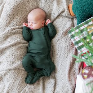 Zippered Footie in Cypress