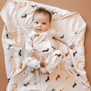 Baby Blanket in Dachshund 1.0