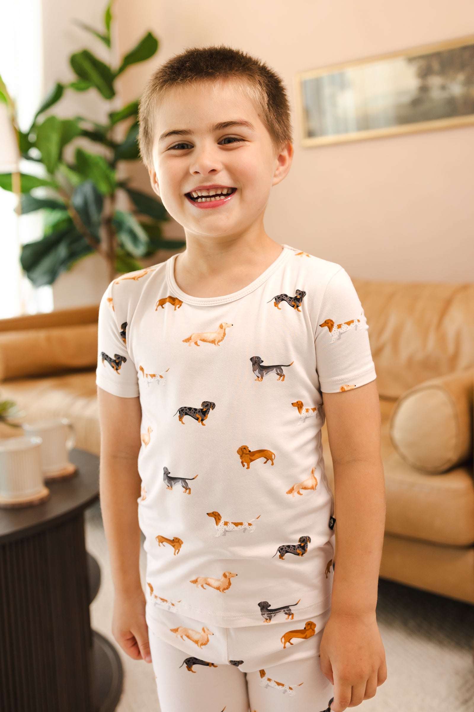 Short Sleeve Pajamas in Dachshund - Image 4