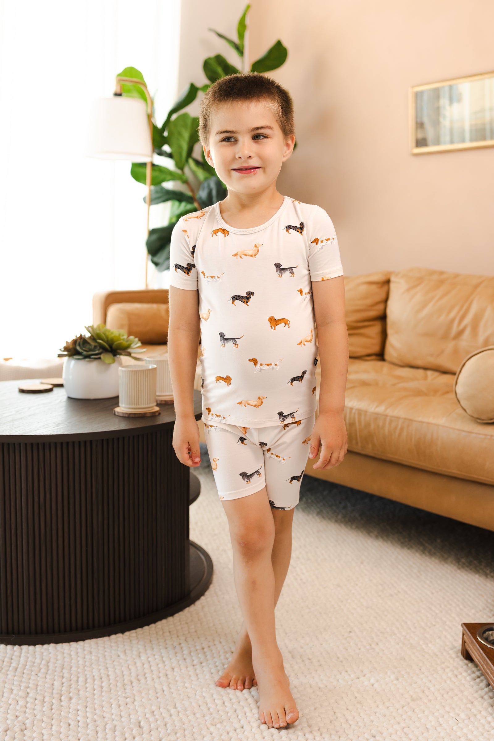 Short Sleeve Pajamas in Dachshund - Image 5