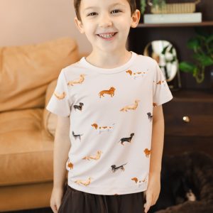 Toddler Basic Tee in Dachshund