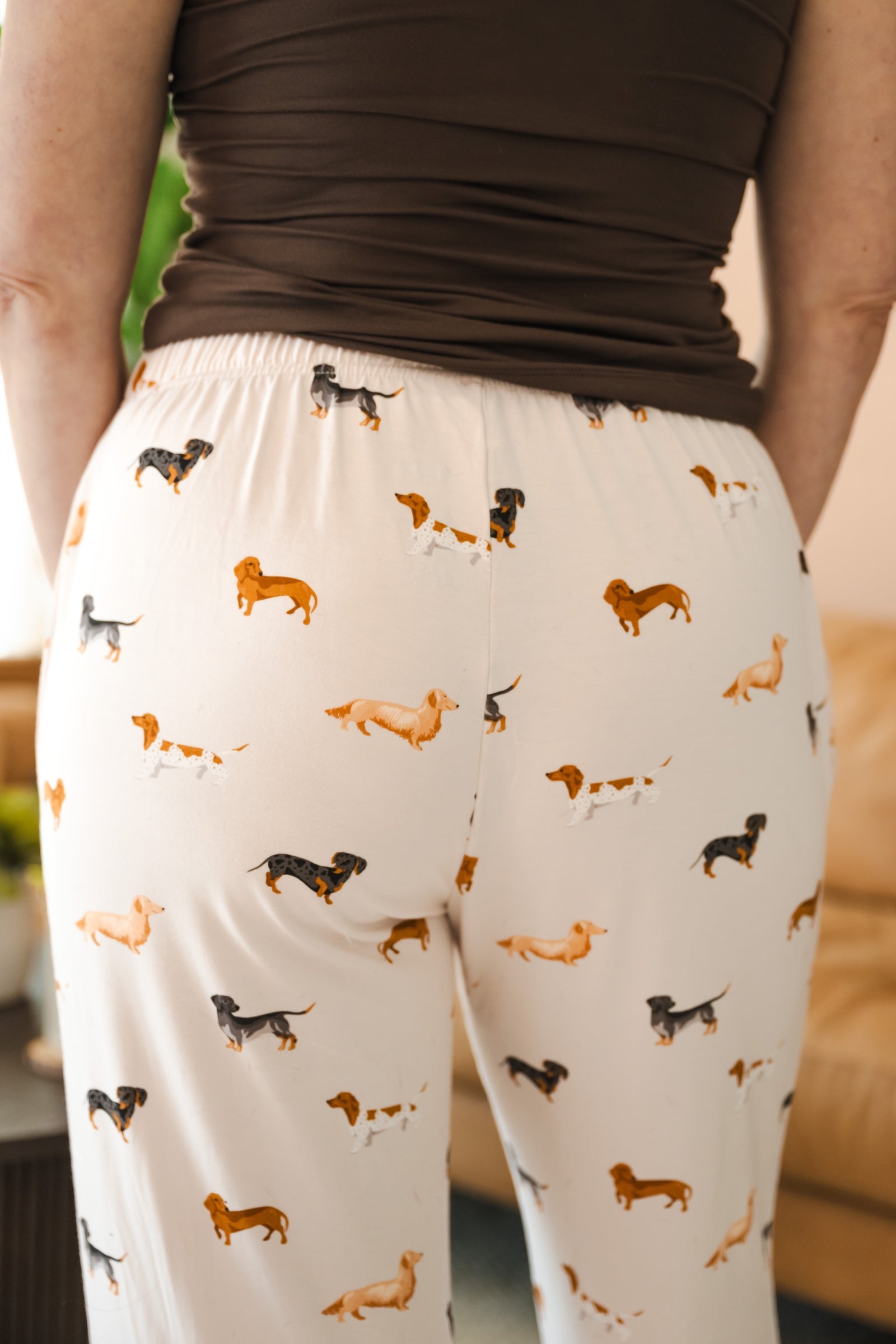 Women's Lounge Pants in Dachshund - Image 4