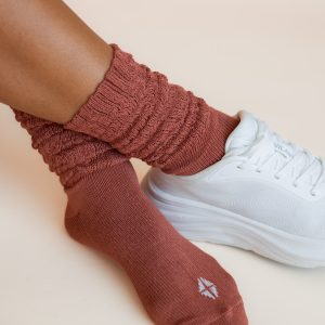 Adult Scrunch Socks in Ember