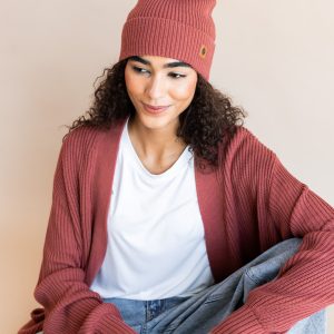Chunky Knit Adult Pom in Ember