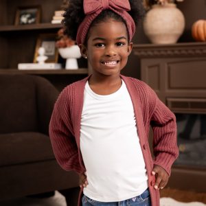 Chunky Knit Oversized Cardigan in Ember