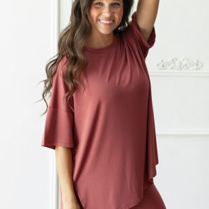 Women’s Biker Short Set in Ember