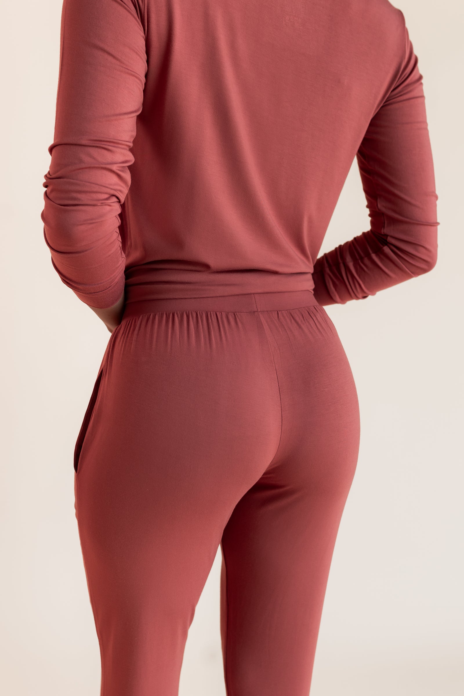 Women's Jogger Pajama Set in Ember - Image 3