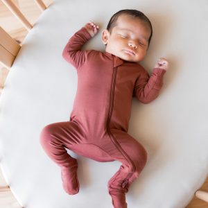 Zippered Footie in Ember