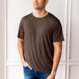 Men's Crew Neck Tee in Espresso