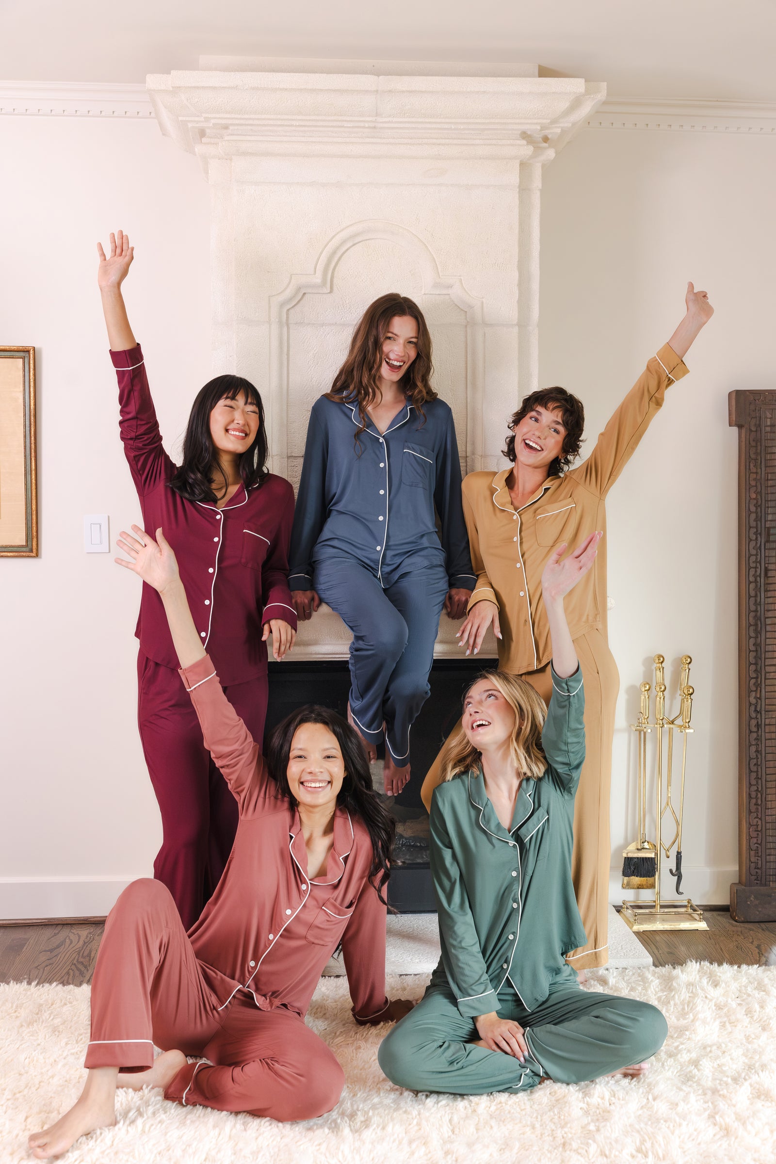 Long-Sleeved Women's Pajama Set in Ember - Image 8