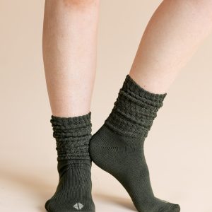 Adult Scrunch Socks in Fir