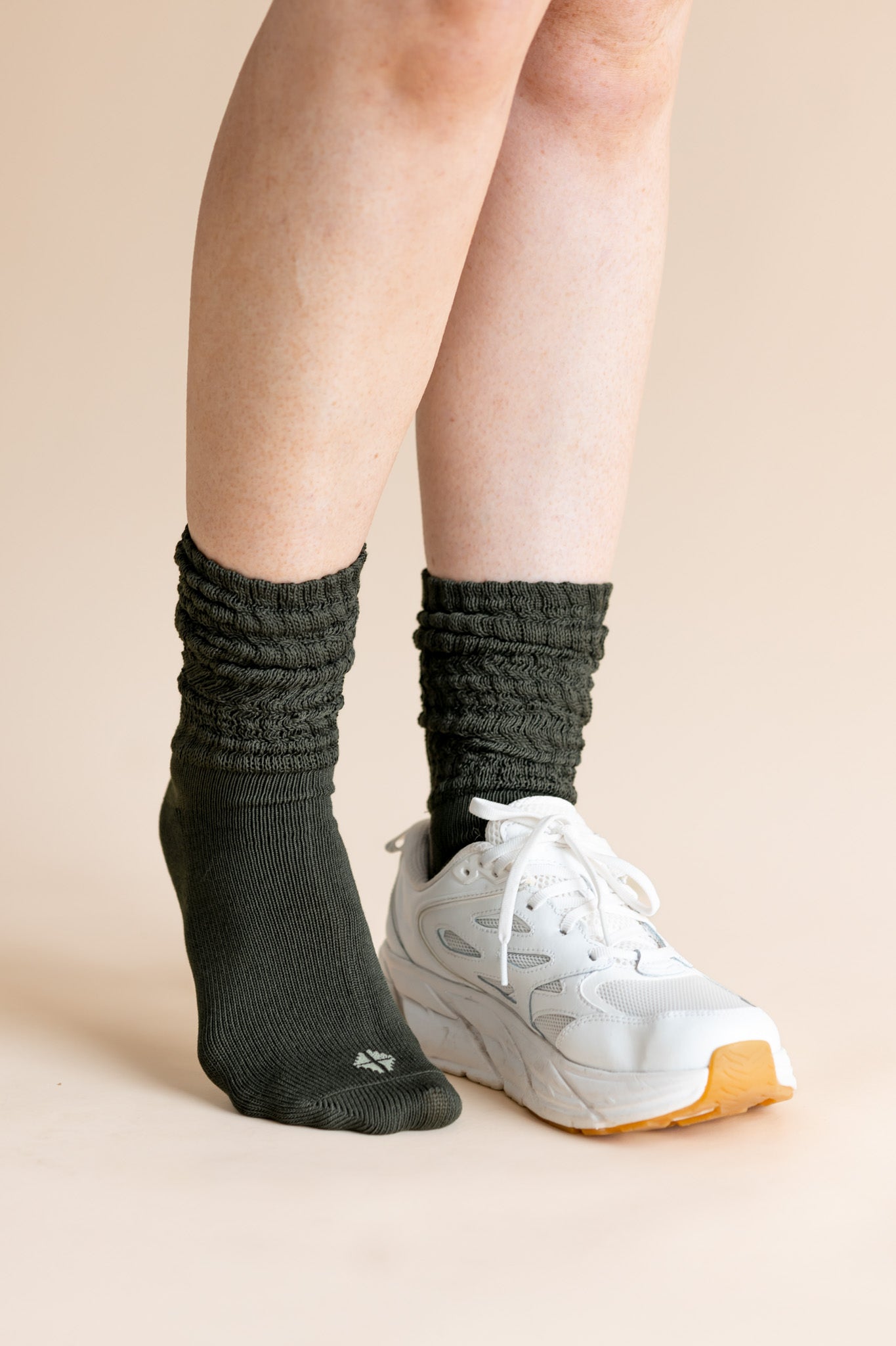 Adult Scrunch Socks in Fir - Image 3