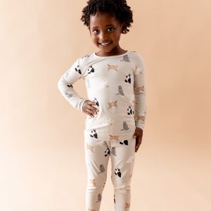 Long Sleeve Pajamas in Fluffy Cat