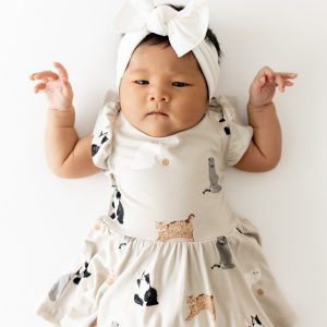 Twirl Bodysuit Dress in Fluffy Cat