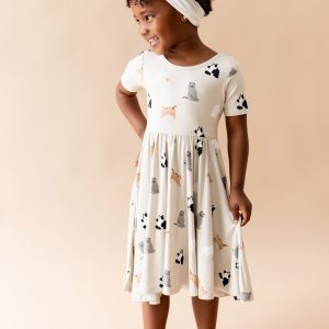 Twirl Dress in Fluffy Cat