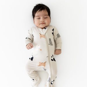 Zippered Footie in Fluffy Cat