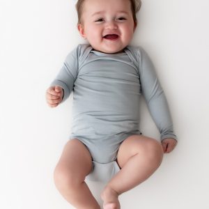 Long Sleeve Bodysuit in Fog