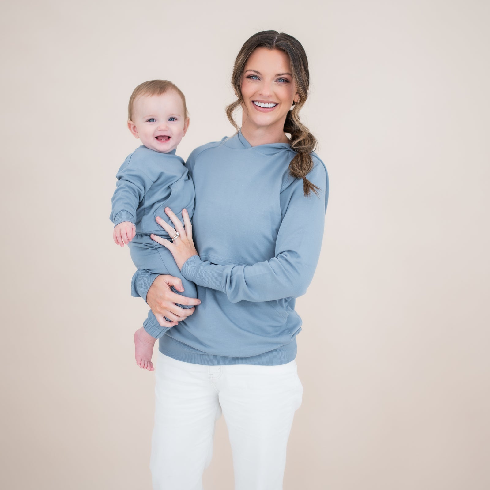French Terry Jogger Set in Slate - Image 4