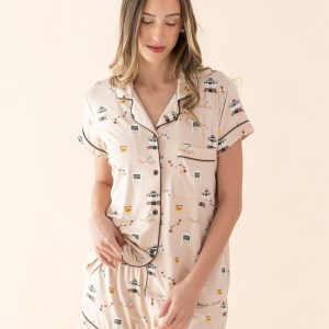 Women's Short Sleeve Pajama Set in Gilmore Girls