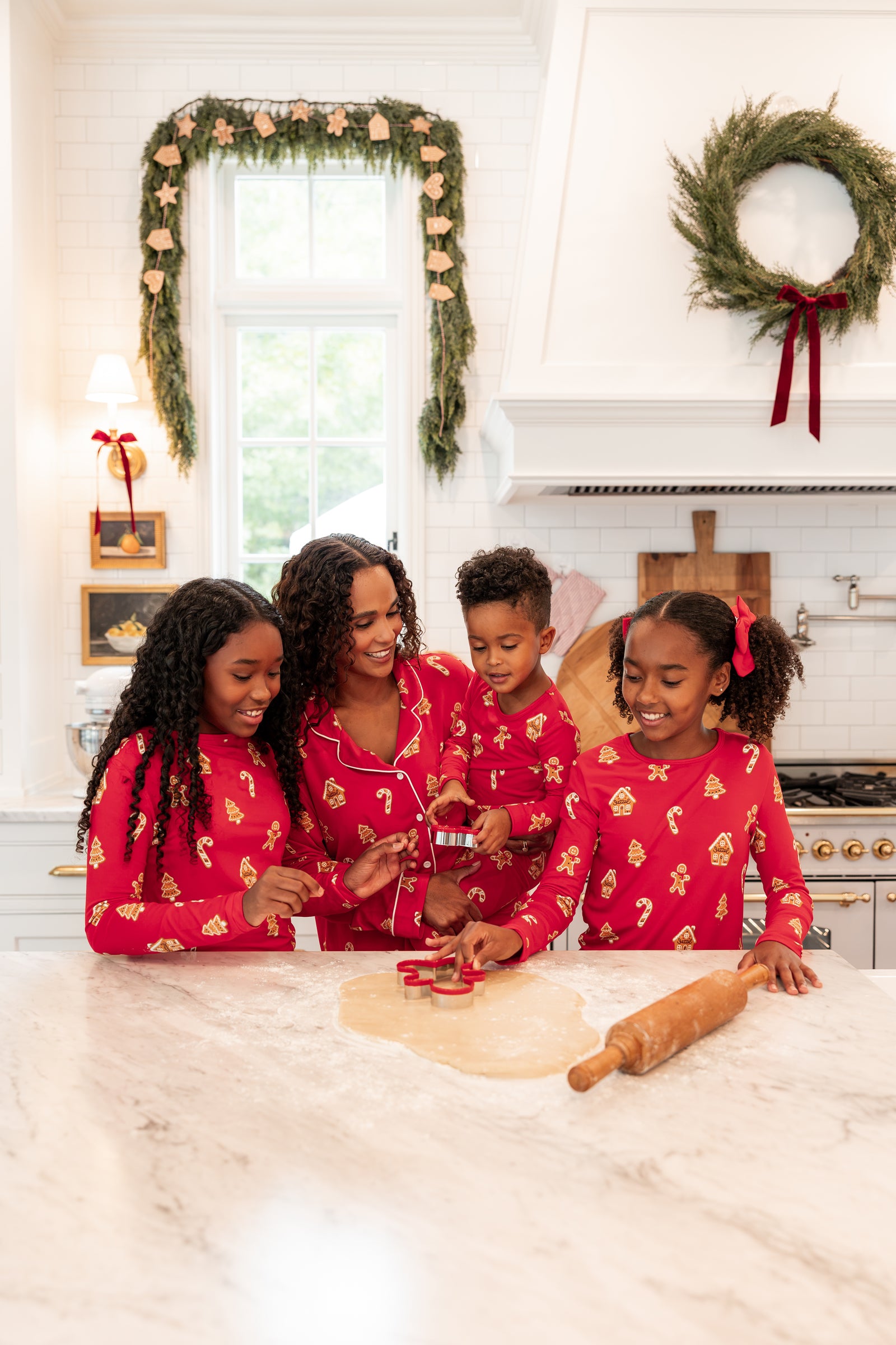 Long Sleeve Pajamas in Gingerbread - Image 3