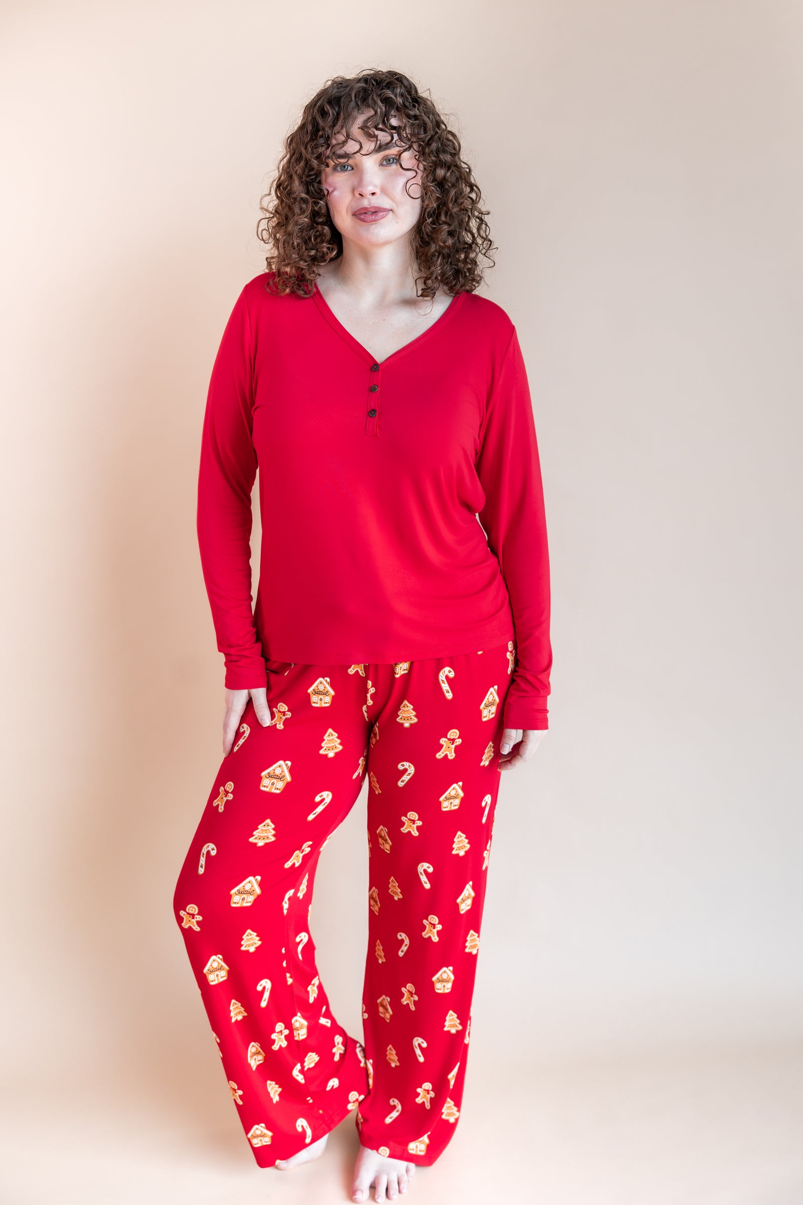 Women's Lounge Pants in Gingerbread - Image 2