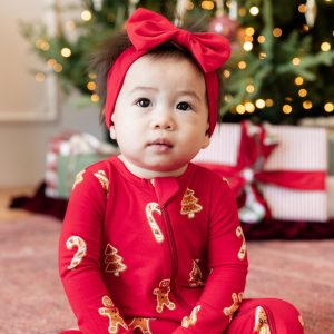 Zippered Romper in Gingerbread