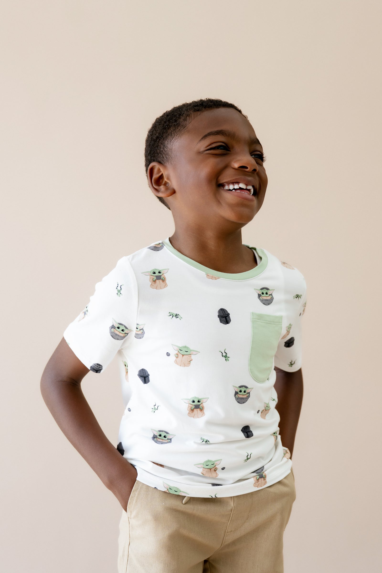 Toddler Crew Neck Tee in Grogu™ - Image 3