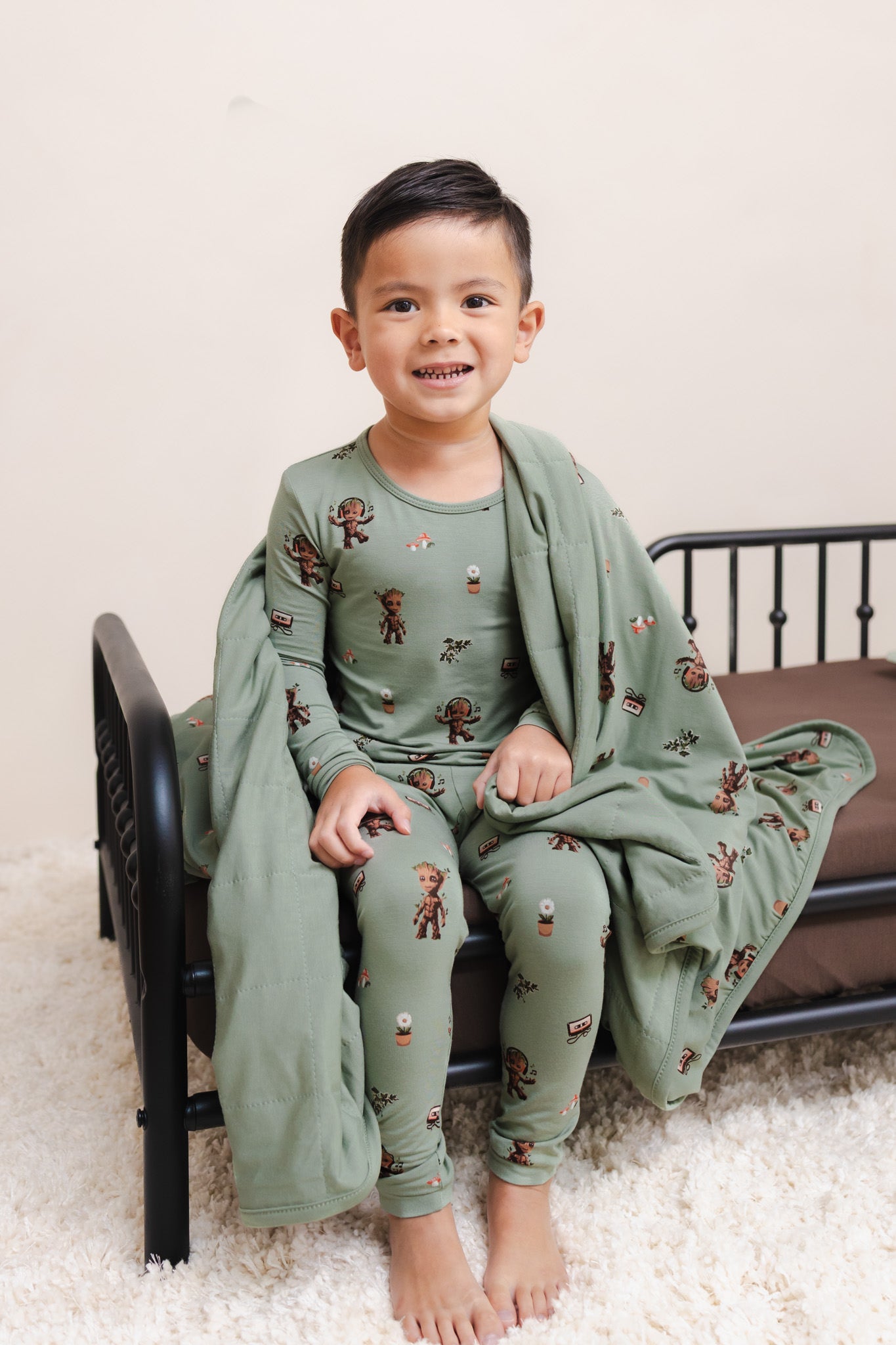 Long Sleeve Pajamas in Groot - Image 5