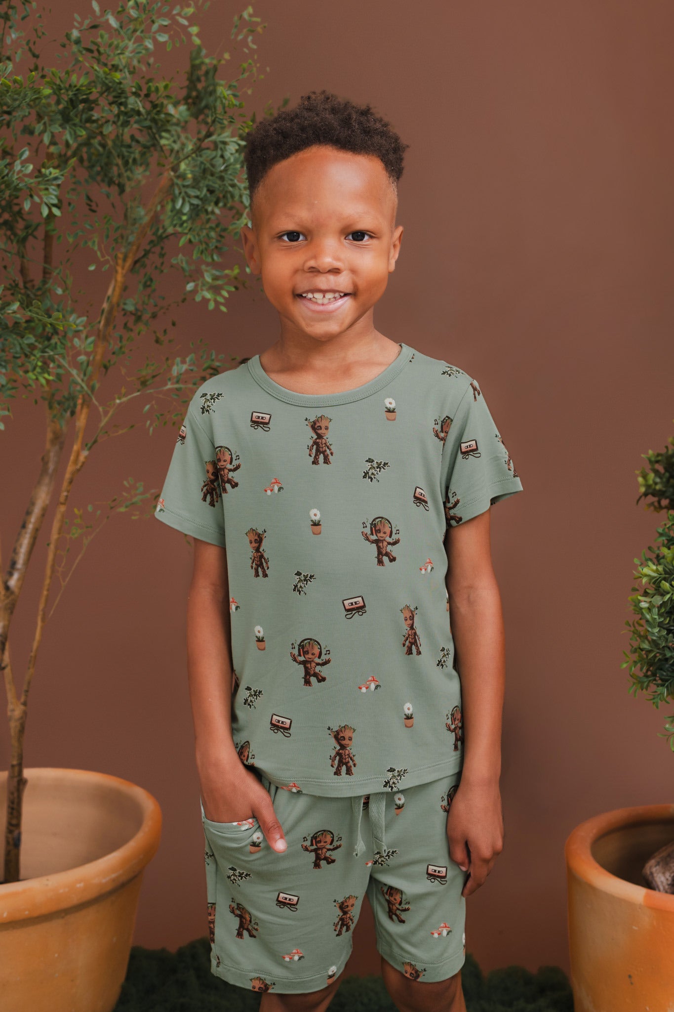 Toddler Basic Tee in Groot - Image 3