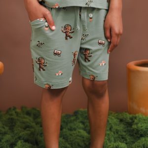 Drawstring Short in Groot